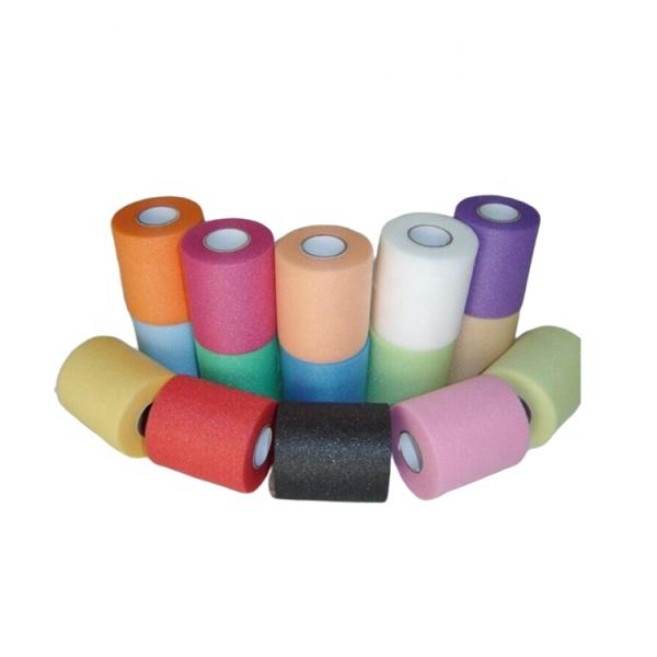 2022 Prewrap Multi Color Pe Sports Tennis Volleyball Under Wrap Foam Cohesive Bandage Gauze Tape