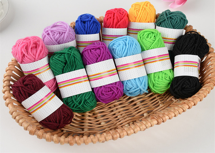 Assorted Color DIY Ball 100% Acrylic Crochet Yarn for Hand Knitting , ODM