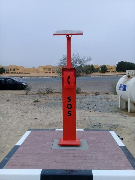 Waterproof Solar Powered VoIP Emergency Telephone for Highway Roadside / Campus