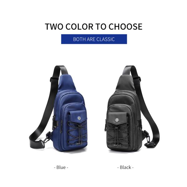 ODM OEM Oxford Textile Sports Crossbody Chest Sling Bags 18*9*28cm