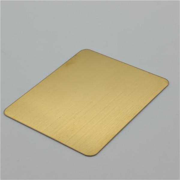China stainless steel sheet sus304 gold color mirror finish decoration steel sheet 4x8 size