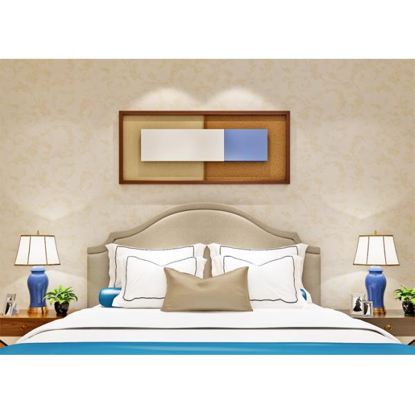 Beige European Country Style Wallpaper with Non - Woven Paper , Bedroom Wall Covering