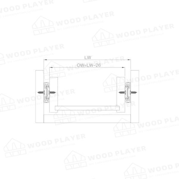 Da corrediça 3-Fold do rolamento de esferas de WPFA-45mm grampo próximo macio na dobradiça escondida portas do armário do hardware da mobília da dobradiça de