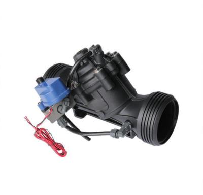 High Flow 3 in Nylon Solenoid Valve, Y-Pattern Hydraulic Pressure Reducing Control Valve for Smart Farm & Agriculture Irrigation
