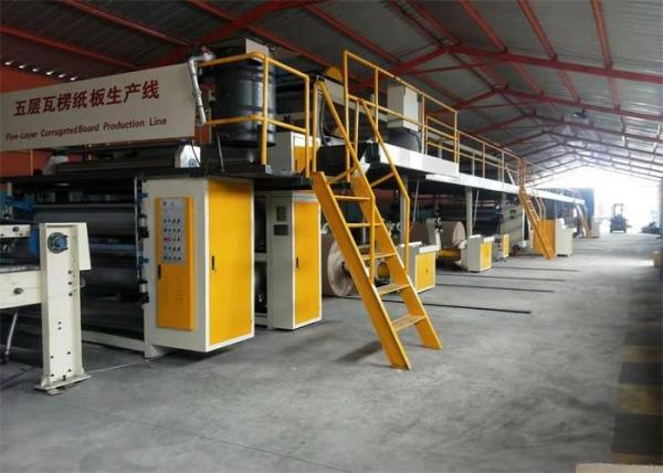 High Speed Corrugated Cardboard Production Line 5 Layer Paperboard Making Machine