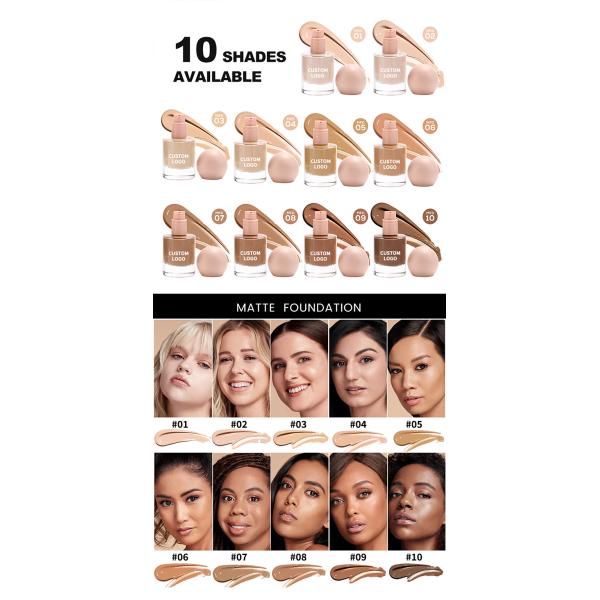 Maquillage léger OEM Bio Cosmétiques Marque Privée Imperméable