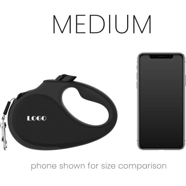Convenient Walking Solution Reflective Retractable Dog Leash for Dogs Solid Pattern