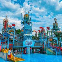 Amusement Splash Water Playground Fiberglass Water Slides For Theme Park