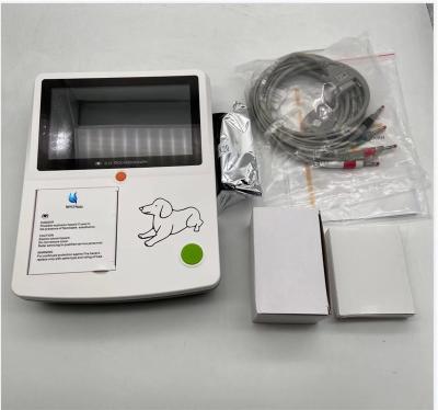 80mm Print Paper Compatible Veterinary 3-Channel ECG Machine With 7 Touchscreen Auto Analysis USB Storage