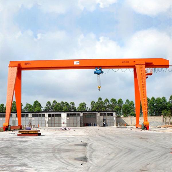 15 Ton MH Type Hoist  Single Girder Portal Crane 15M Span Rail Operated