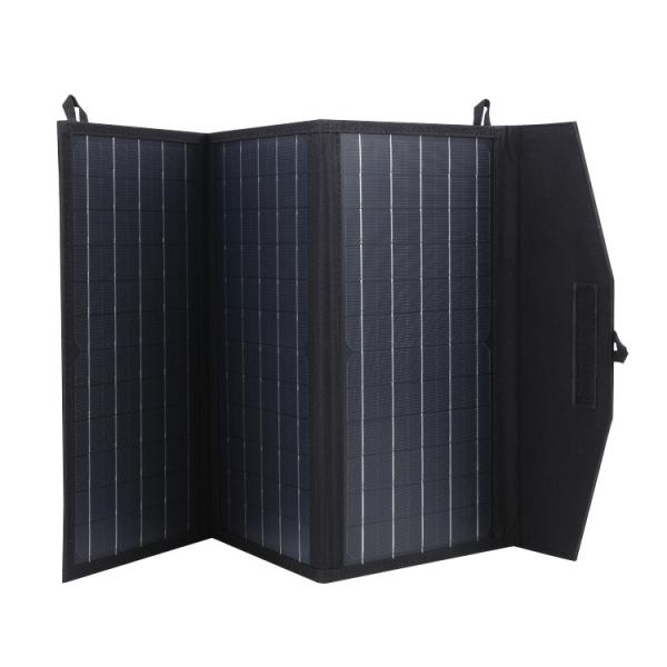 Saco de painel solar dobrável de 30W para acampar e viajar
