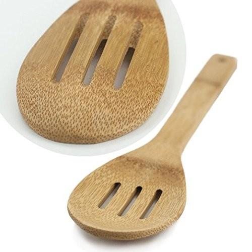 Stylish Design Bamboo Cooking Utensil Set No Plastic No Petrochemicals No Varnishes