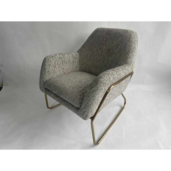 Customized Modern Fabric Chair With Stainless Steel Frame