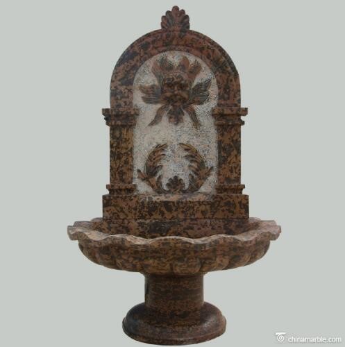 Western Style Fish Carved Wall Water Fountain Outdoor
