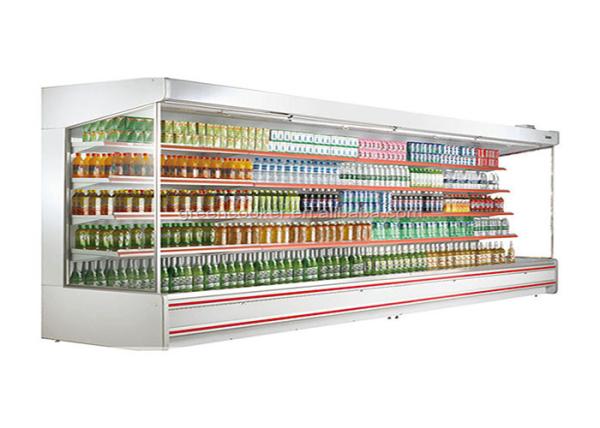 Commercial Multideck Open Chiller Vertical Beverage Display Refrigerator