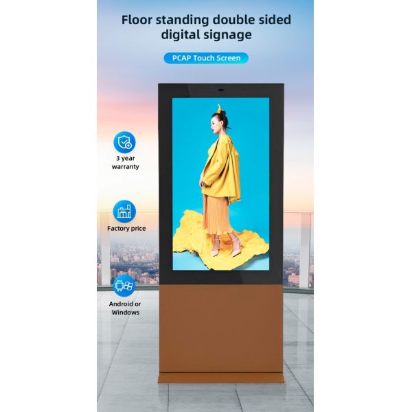 Various color 55 Inch Portable LCD Advertising Playing Equipment Billboard Outdoor Lcd Panel