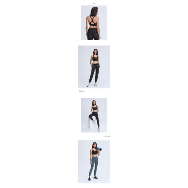 Women Cross Back Energy Bra Skin Friendly Yoga Sports Bras 220gsm