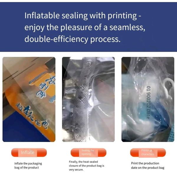 Automatic Nitrogen-filled Stainless Steel Sealing Machine for Food Packaging Bags