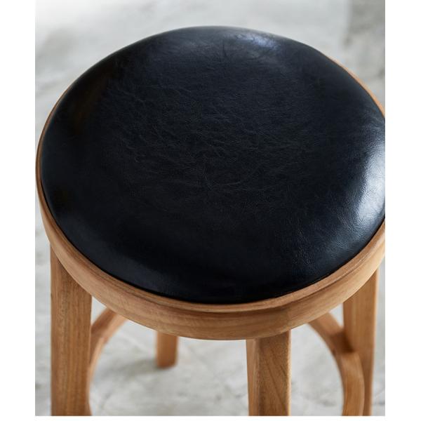 Cheap Factory Price Leather Upholstery Wooden Bar Counter Stools
