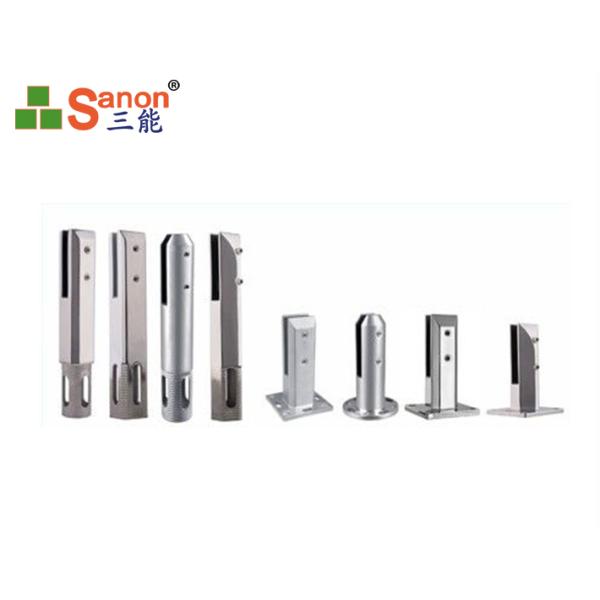 Держатель пола струбцины кронштейна штуцеров поручня нержавеющей стали АСТМ 304 стеклянный