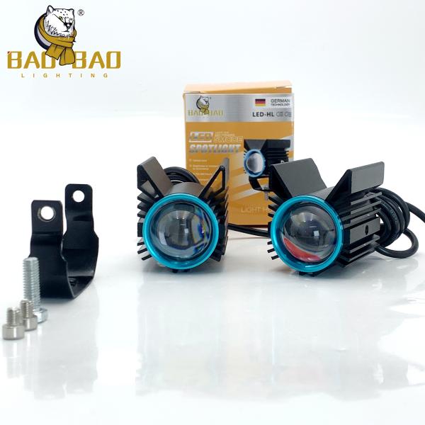 G17 Aluminum 11 Watts Mini Driving Light White Yellow Dual Color Red Devil Eyes Mini Fog Light for Motorcycle Bike Led Light