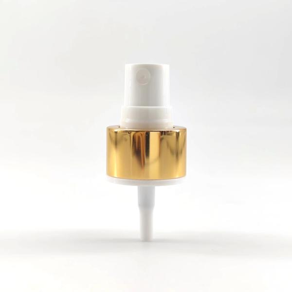 24mm 24/410 Perfume Spray Atomiser Perfume Bottle Nozzle Golden Aluminium Collar
