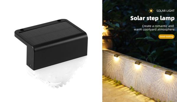 IP65 waterproof solar garden lights outdoor mini decor fence light for park stair