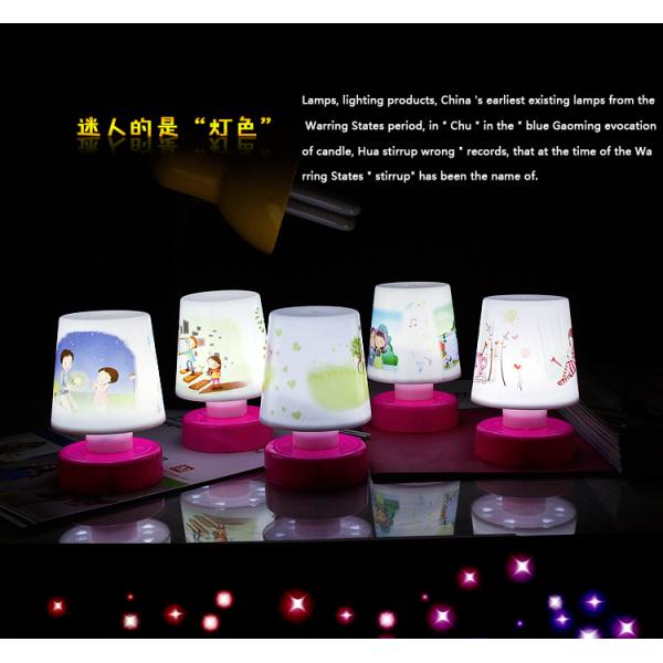 Mini Cartoon Night Light Pat Light, Press Lamp