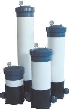 Anti pressão de funcionamento industrial corrosiva do alojamento de filtro 0-0.6Mpa do PVC