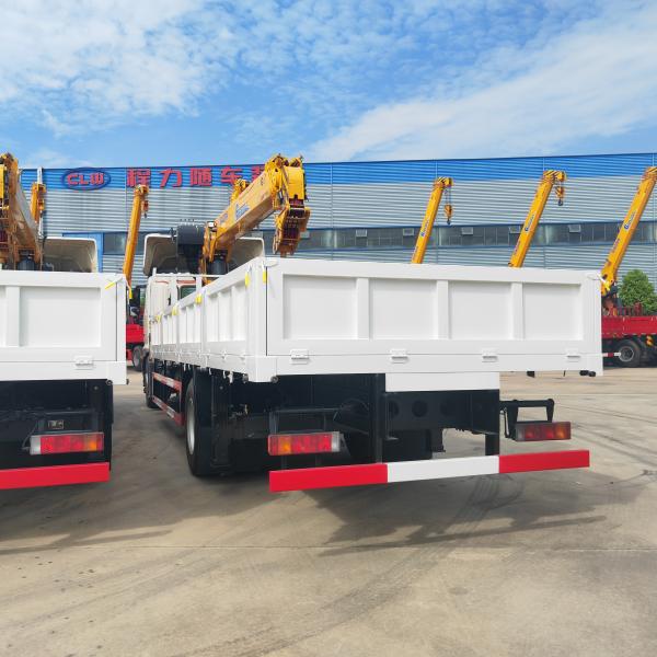 HINO 700 Truck Mounted Mobile Crane , XCMG 12Ton GSQS300-5 Straight Crane