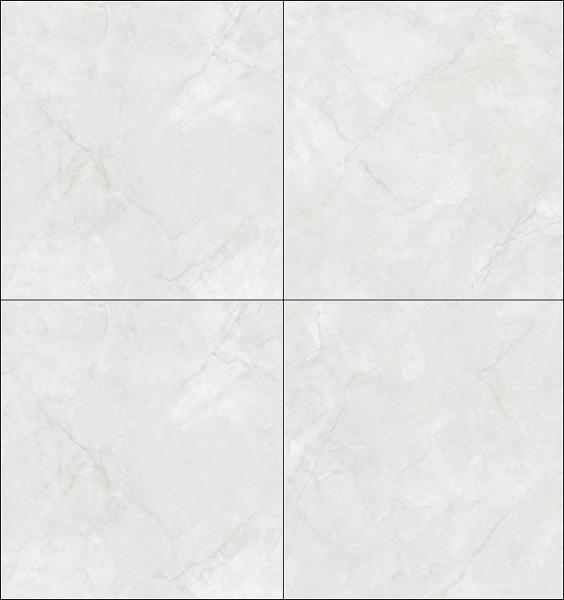 Impresionantes baldosas de porcelana esmaltada pulida de mármol de 800x800mm gris claro para hotel Antibacter
