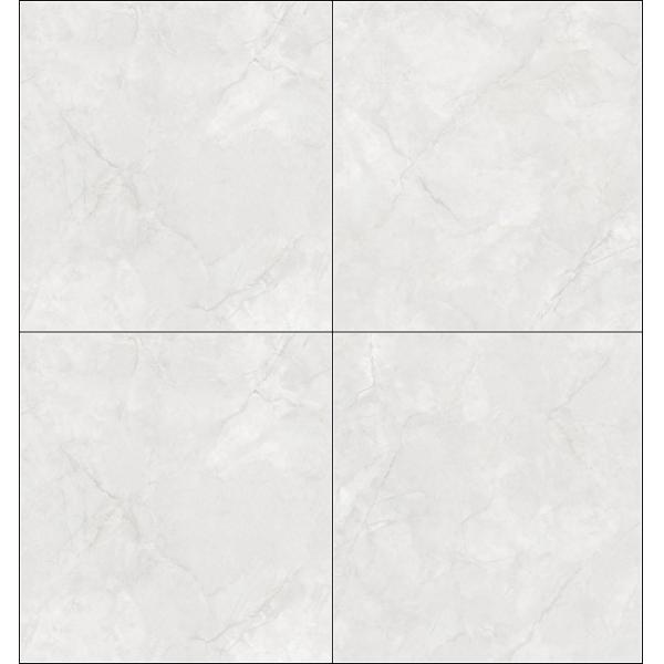 Impresionantes baldosas de porcelana esmaltada pulida de mármol de 800x800mm gris claro para hotel Antibacter