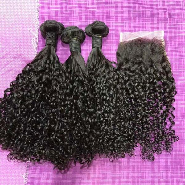 12A Super Funmi Duplo Desenho de Cabelos Humanos Curly Bundles Kinky Curly Hair Extensions