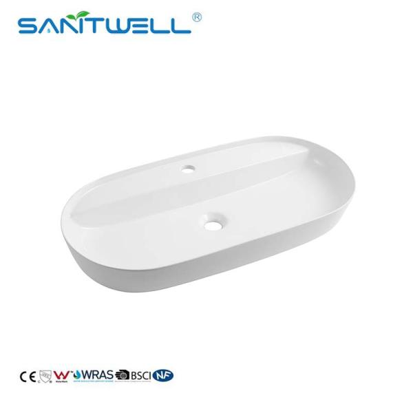 Factory Direct Supply AB8473 Above Counter Sink Matt White Vessel Wash Hand Basin For Bathroom