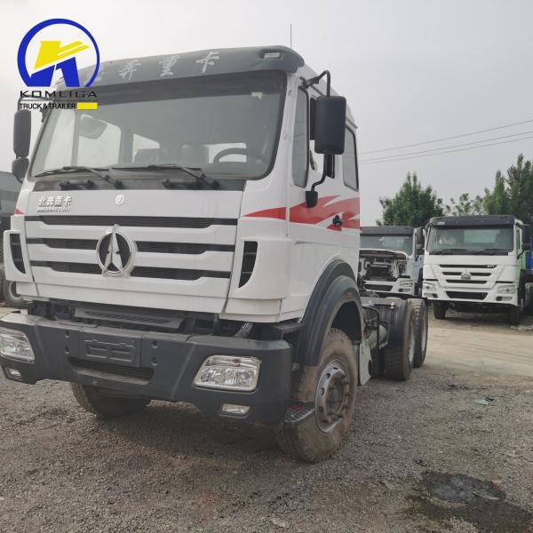 Manual Transmission 380HP Beiben Tractor Trailer Head Truck for Heavy Load Transport