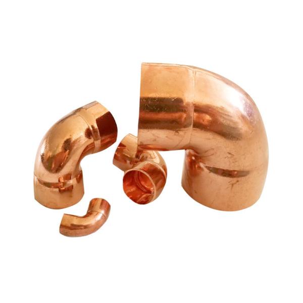 Customized Thickness NXF TP2 Cu-DHP C12200 C1220 Street Copper Elbow 45 90 180 Degree Fittings Casting Technics SAI GLOBAL