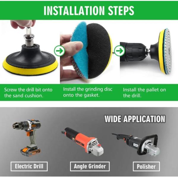 4 prime Standard Diamond Hand Saw Tool for Stone Wet Polishing Pad Package Size