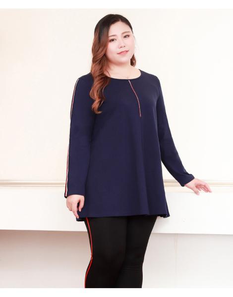 Pullover Blouse Style Plus Size Ladies Shirts Figure Print Wrap Tunic Cotton Spandex