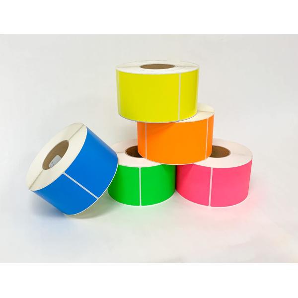 Red Green Blue Yellow Orange Thermal Paper Label Sticker DT Thermal Label