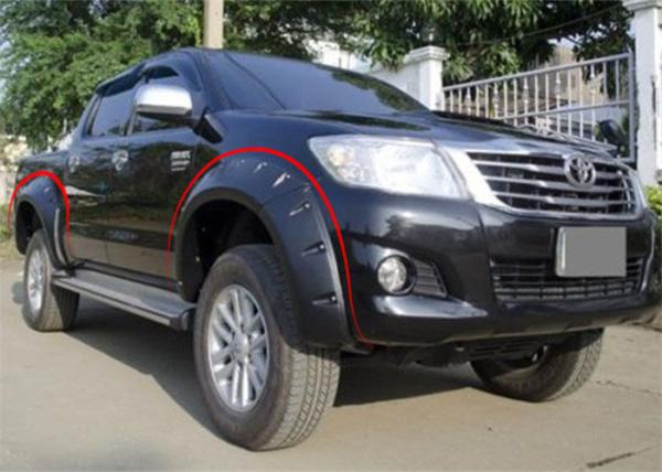 Upgrade Black Wide Wheel Arches Fender Flares for TOYOTA HILUX 2012 - 2014 Vigo