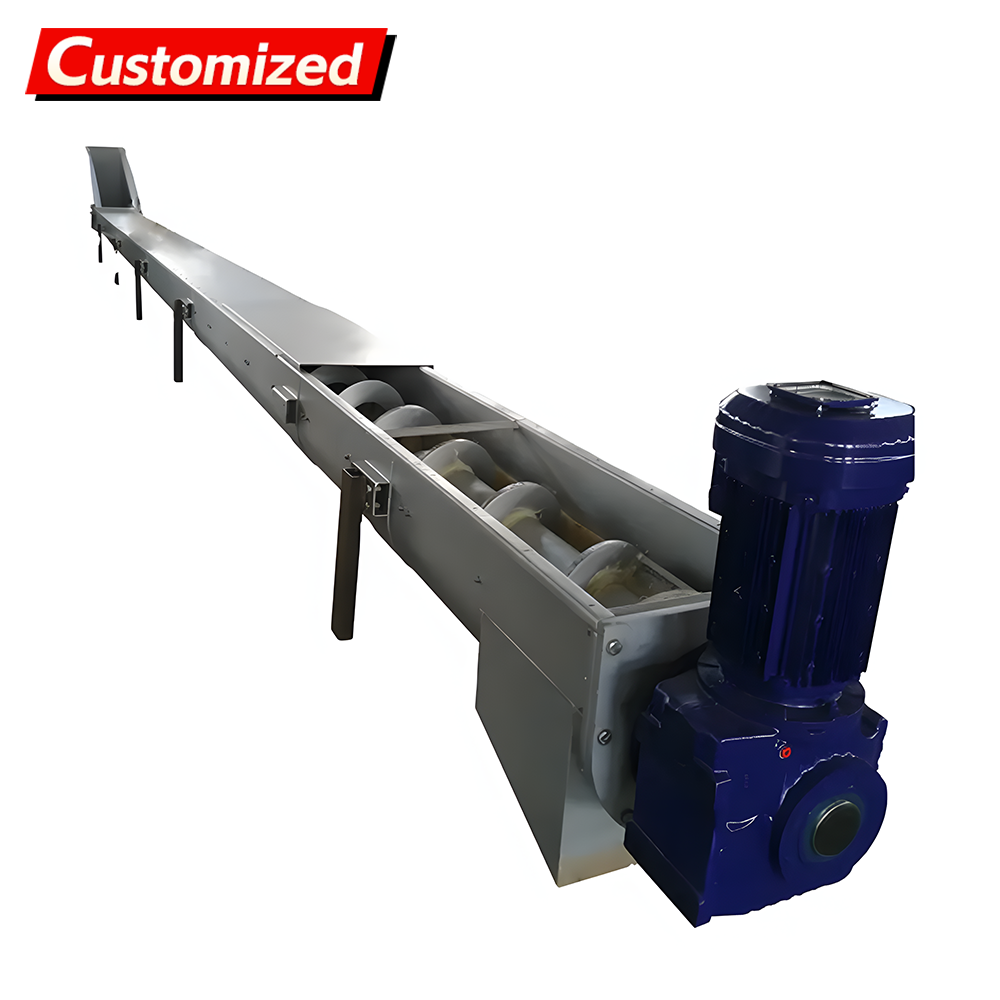 Stainless Steel Shaftless Screw Conveyor with 1-Year Warranty for Anti-Entanglement and Sealed Operation in Water Treatment