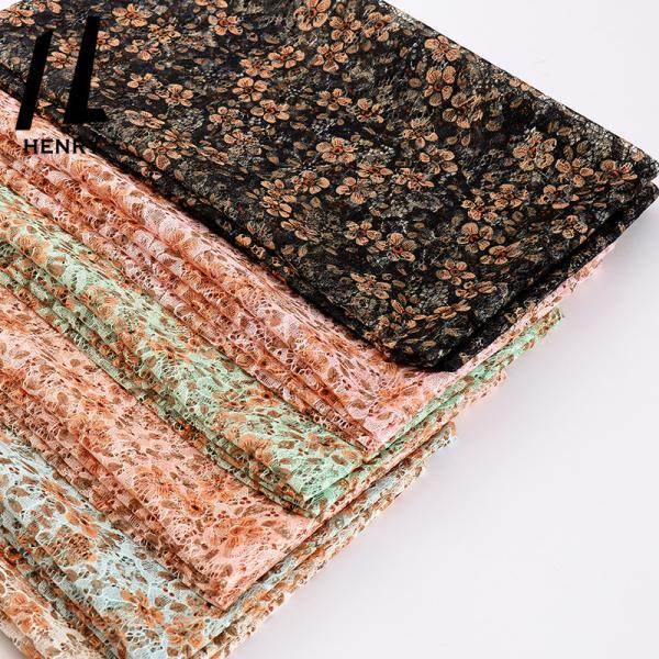 Cheap Factory Price Light Weight Tulle Fabric 3D Flower Lace Embroidered Cloth Printed Fabric For Dress