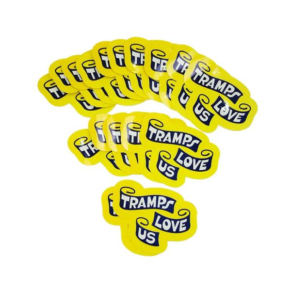 Individual Logo Printing Die Cut Sticker Labels Waterproof PVC Vinyl Adhesive Stickers