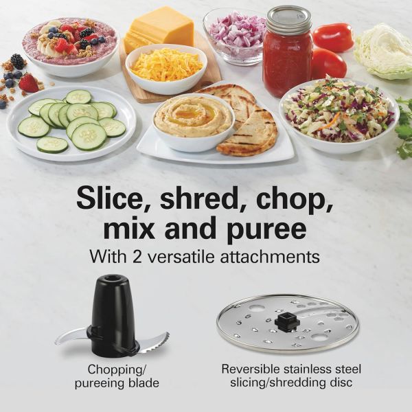 Food Processor & Vegetable Chopper For Slicing, Shredding, Mincing, And Puree,