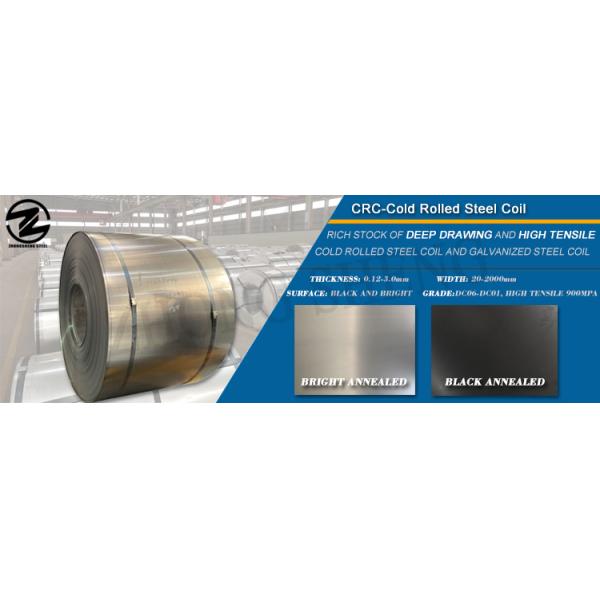Coiles y placas de acero laminado en frío no aleación normal aceitado para el acero moldeado en frío CRC de baja emisión de carbono de Zhongsheng