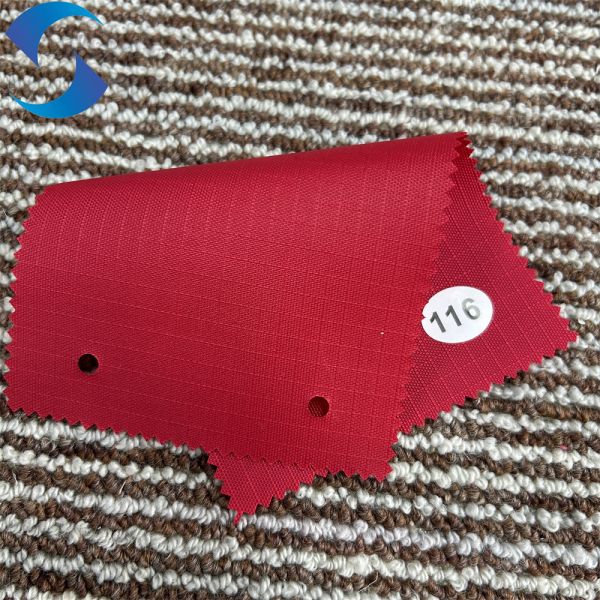 Custom Finish 420D Ripstop Oxford 0.5cm Grid Waterproof Fabric For Mass Production