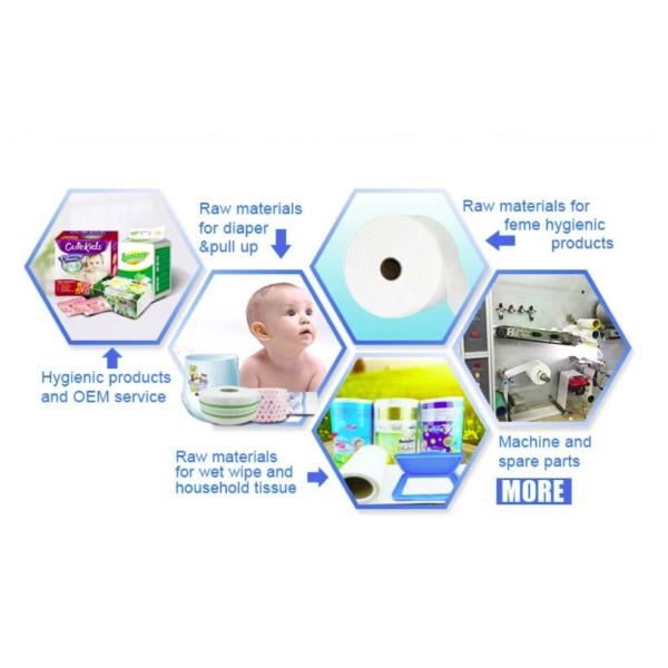 Супер мягкий воздух не сплетенной ткани ES через пефорированное гидрофильное для санитарной салфетки