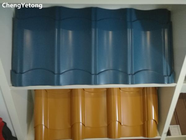 Villa Color Coated Roofing Sheets Products Chemical Resistance Width 700-1600MM