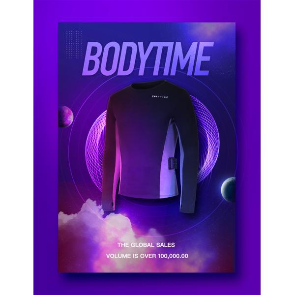 OEM рубашки одежды фитнеса людей BODYTIME плотный тренируя приемлемый