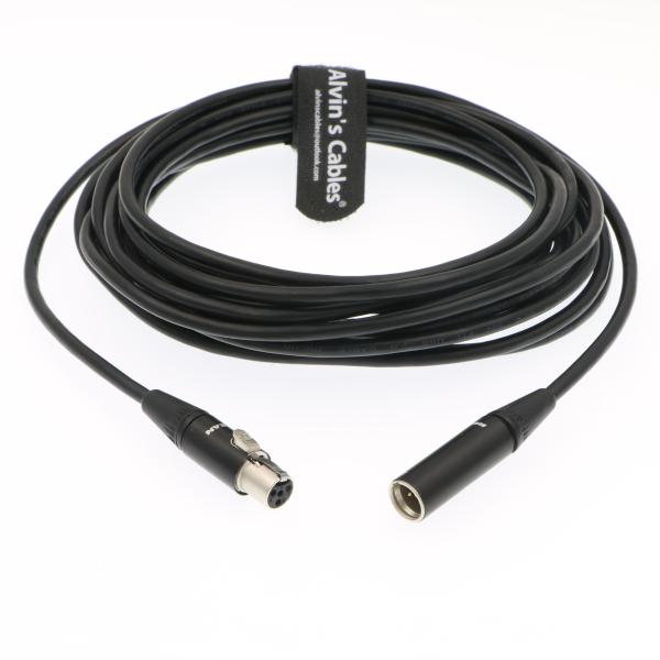 Neutrik XLR Arri Power Cable Mini 4 Pin Female To XLR 4 Pin Male Extension Lead